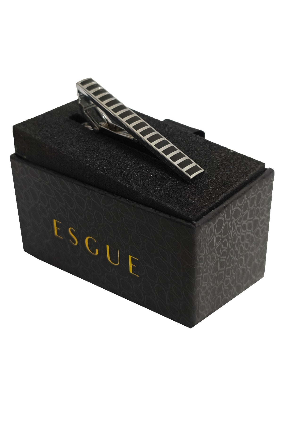 Esgue Kutulu Gold Kravat İğnesi & Maşa