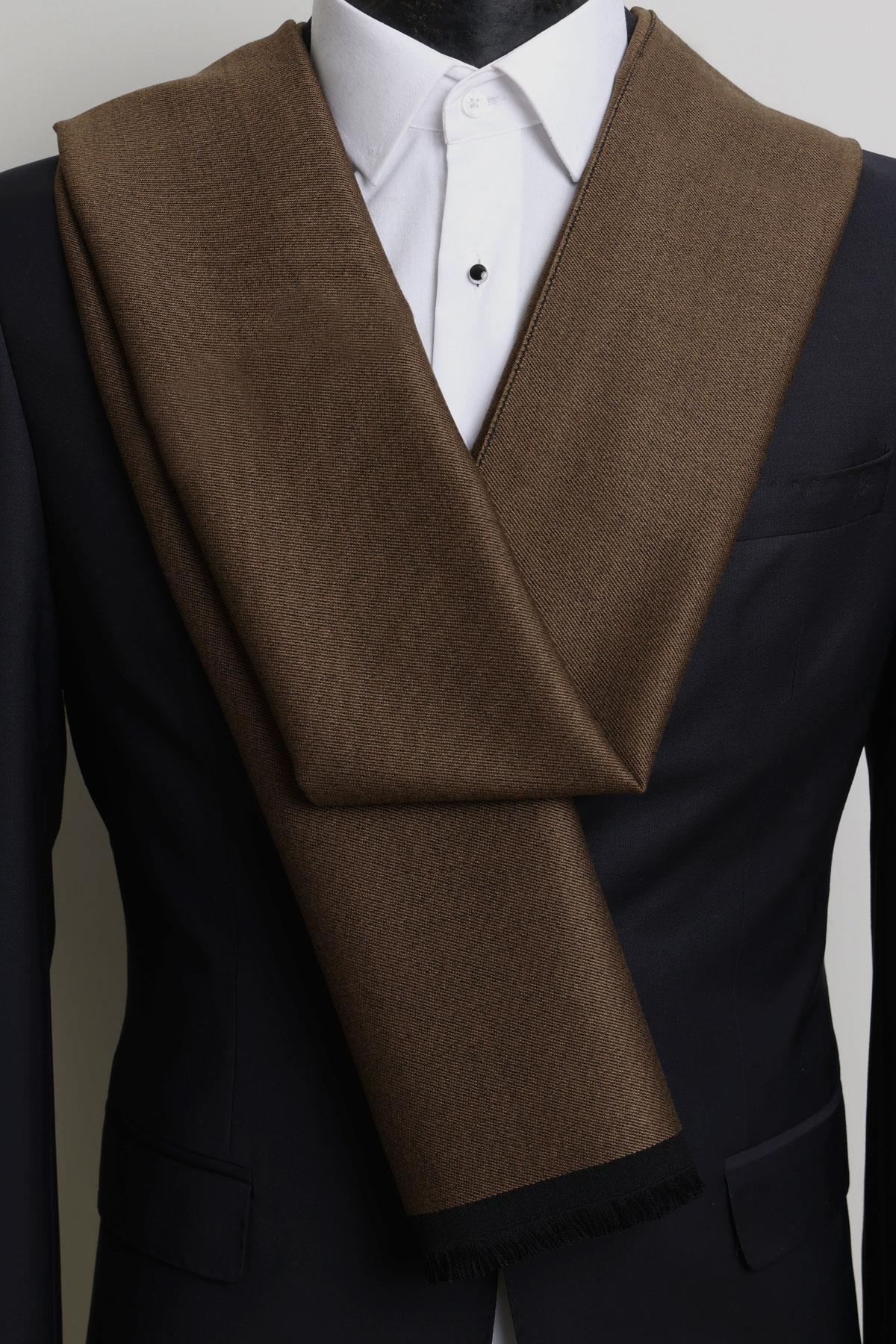 Esgue A.Kahverengi %100 Viskon Kaşkol Özel Hediye Kutulu