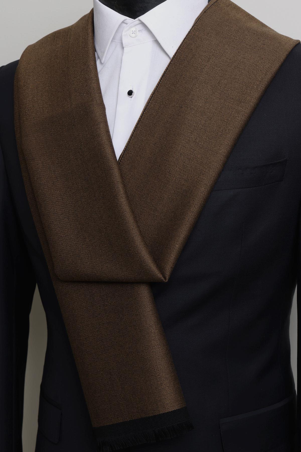 Esgue A.Kahverengi %100 Viskon Kaşkol Özel Hediye Kutulu