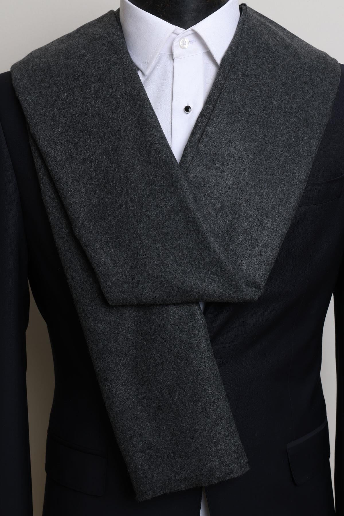 Esgue Koyu Gri Viskon Kaşkol