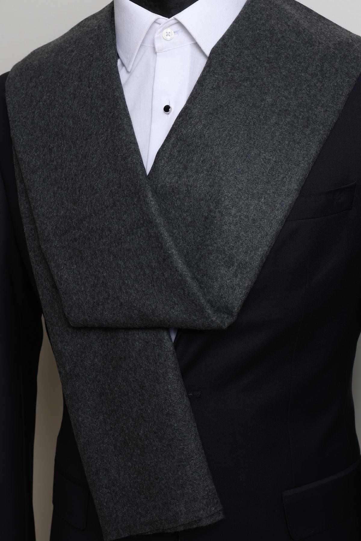 Esgue Koyu Gri Viskon Kaşkol