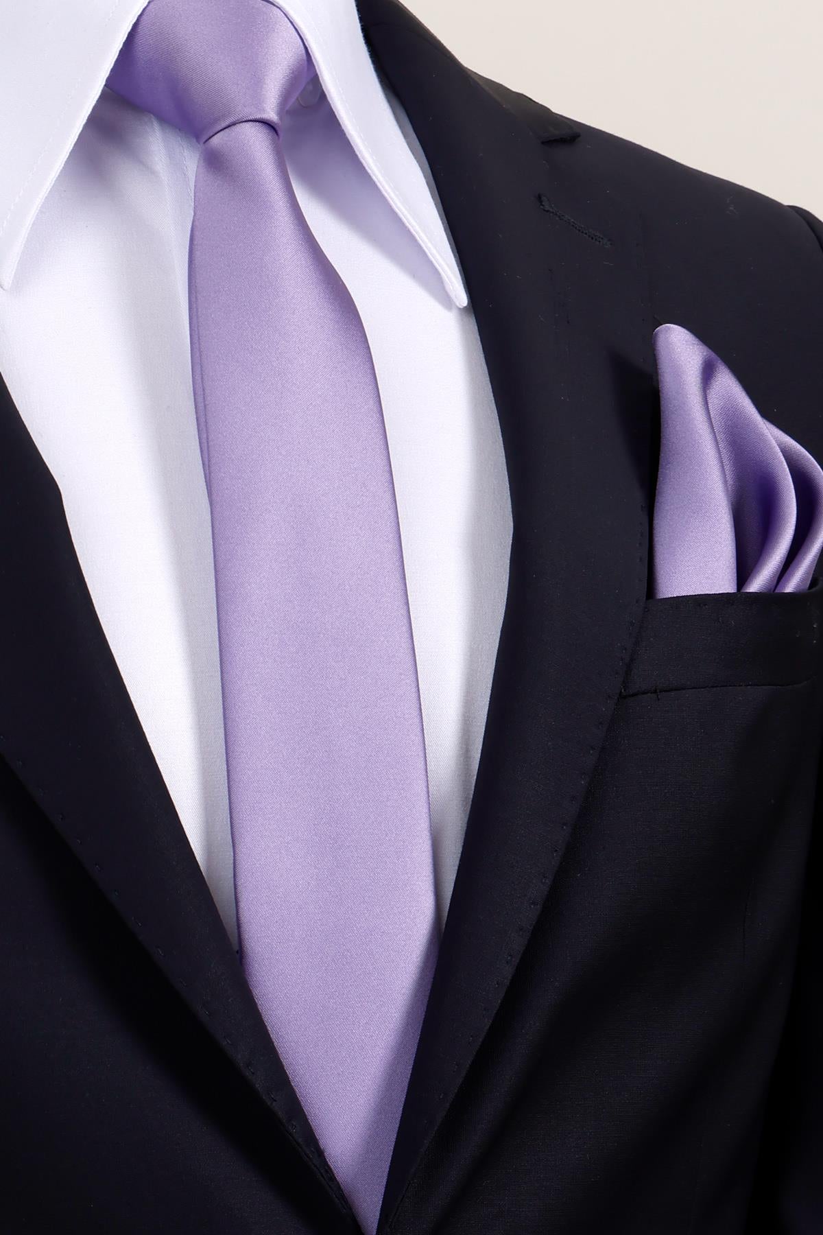 Esgue 6 cm İnce Saten Mendilli Kravat – Özel Hediye Kutulu Premium Slim Kravat