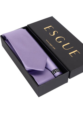 Esgue 6 cm İnce Saten Mendilli Kravat – Özel Hediye Kutulu Premium Slim Kravat