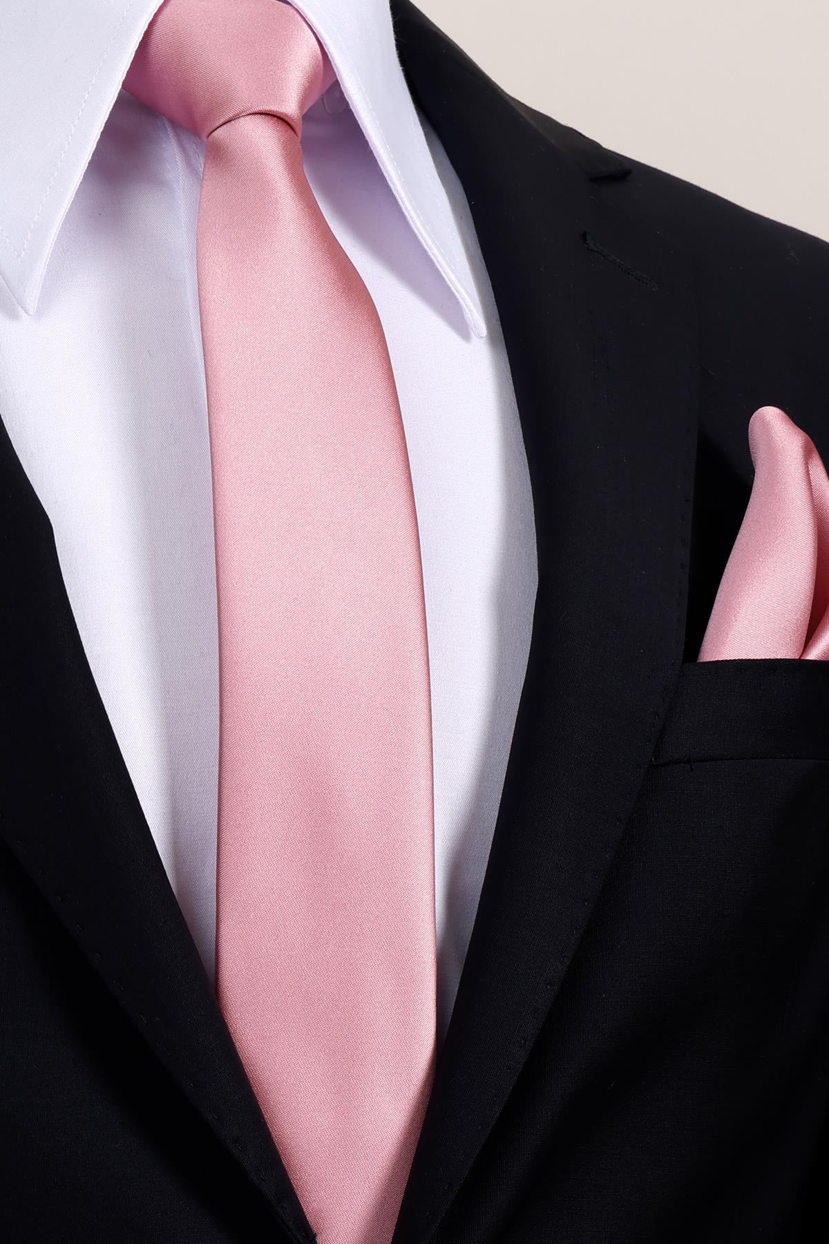 Esgue 6 cm İnce Saten Mendilli Kravat – Özel Hediye Kutulu Premium Slim Kravat