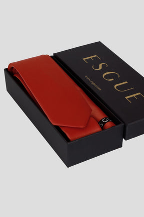 Esgue 6 cm İnce Saten Mendilli Kravat – Özel Hediye Kutulu Premium Slim Kravat