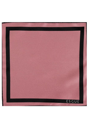 Esgue 8 Cm Hand Made Pembe Saten Kravat Mendil & Kol Düğmesi Hediye Seti HSET:111