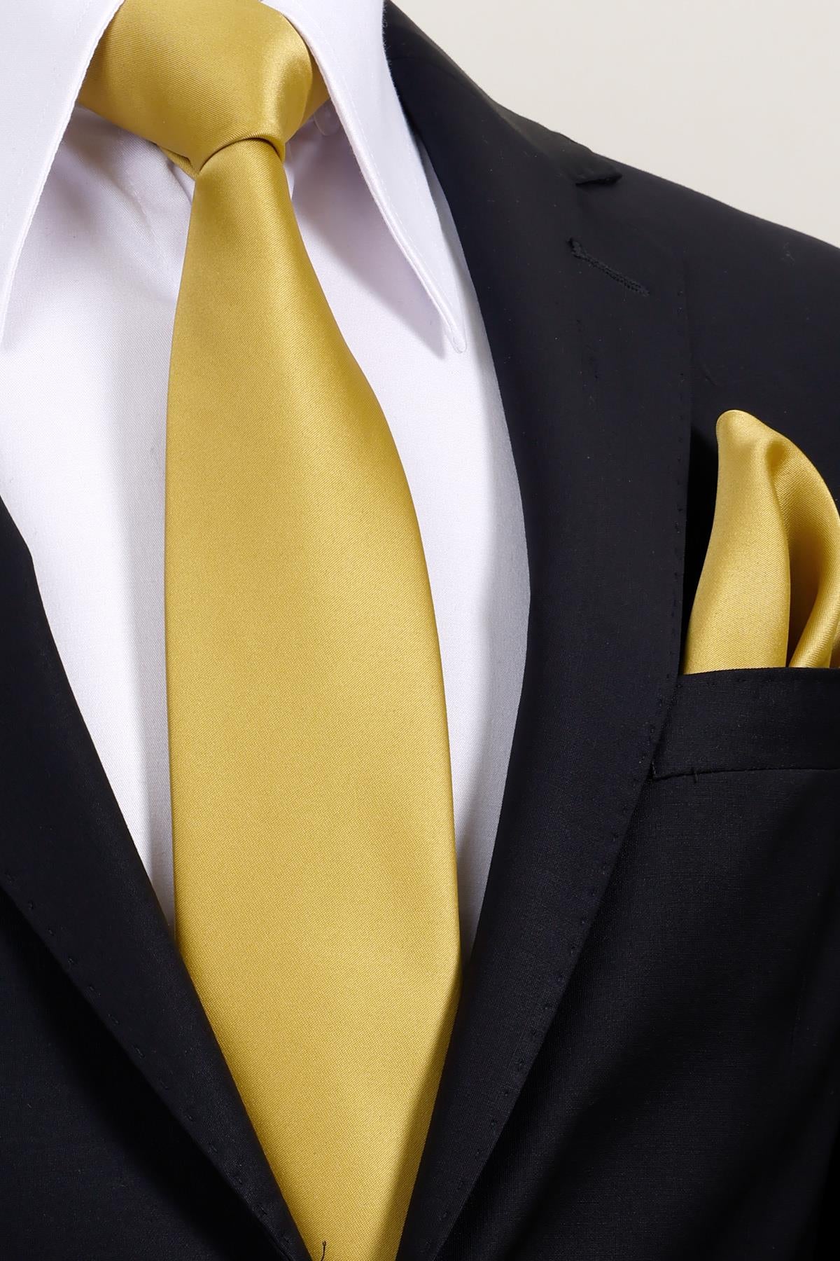 Esgue 8 cm Klasik Saten Mendilli Kravat – Farklı Renk Seçeneği, Özel Hediye Kutusunda Premium Erkek Kravat