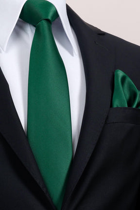 Esgue 8 cm Klasik Saten Mendilli Kravat – Farklı Renk Seçeneği, Özel Hediye Kutusunda Premium Erkek Kravat