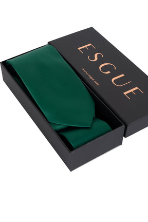 Esgue 8 cm Klasik Saten Mendilli Kravat – Farklı Renk Seçeneği, Özel Hediye Kutusunda Premium Erkek Kravat