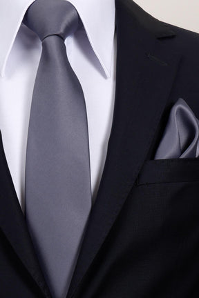 Esgue 8 cm Klasik Saten Mendilli Kravat – Farklı Renk Seçeneği, Özel Hediye Kutusunda Premium Erkek Kravat