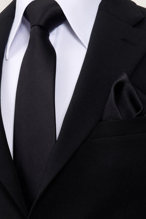 Esgue 8 cm Klasik Saten Mendilli Kravat – Farklı Renk Seçeneği, Özel Hediye Kutusunda Premium Erkek Kravat