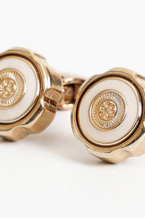 Esgue Gold Renk Sedef Yuvarlak Desenli Kol Düğmesi KD:7400