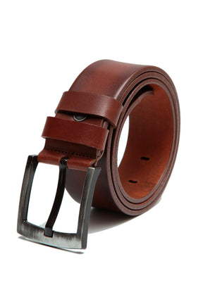 Esgue Hakiki Deri 4.5 cm Düz Taba Kemer