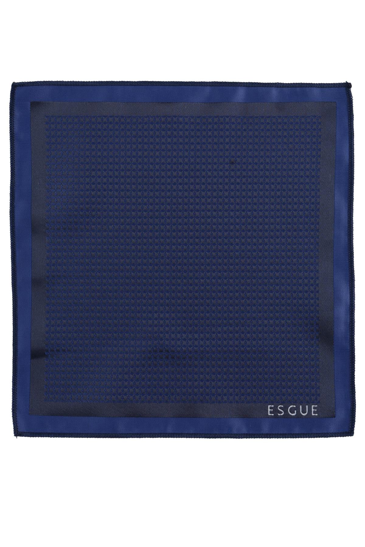 Esgue Hand Made 6 cm Slim Pötikare Desen Saks Renk Mendilli İnce Kravat
